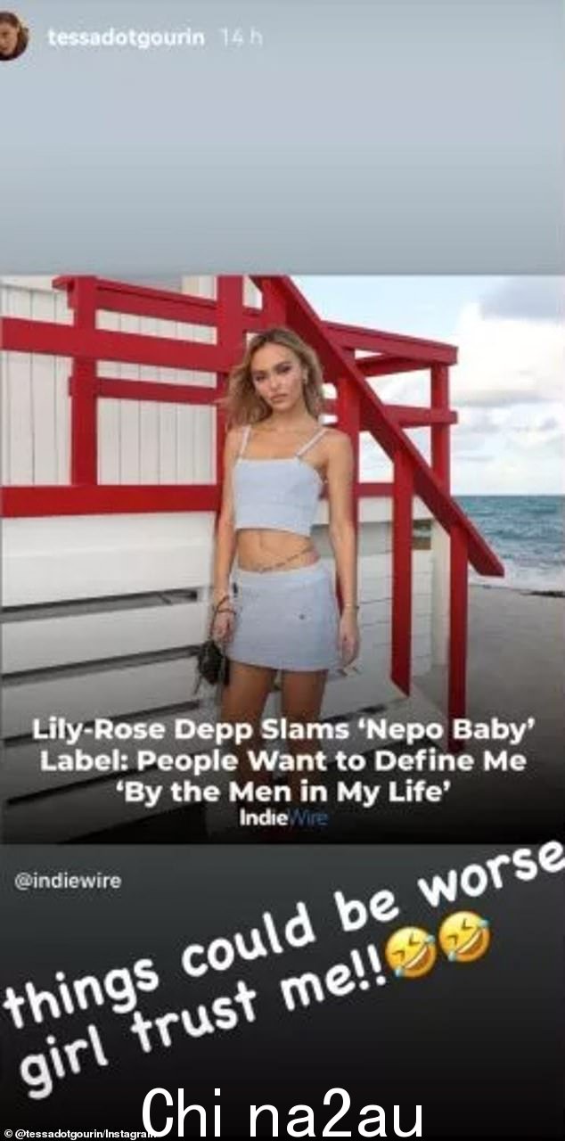 Gourin 去年秋天成为头条新闻,因为她抨击 Lily-Rose Depp 否认她作为 Johnny Depp 和 Vanessa Paradis 的女儿从裙带关系中受益