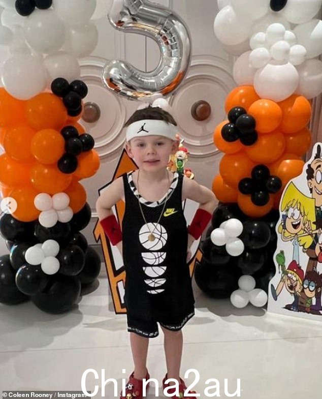 庆祝活动:Coleen Rooney 瞥见了她最小的儿子 Cass 在星期四举行的充满乐趣的五岁生日庆祝活动