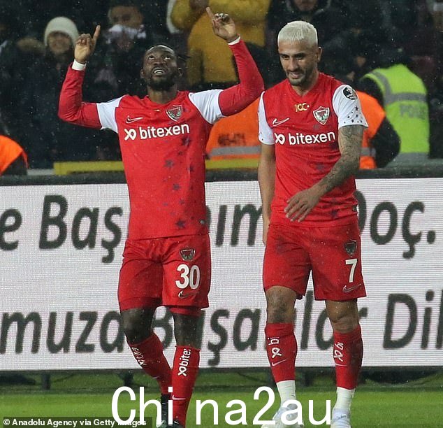 Atsu 自去年 9 月离开 Al-Raed 后加入 Hatayspor 以来一直在土耳其