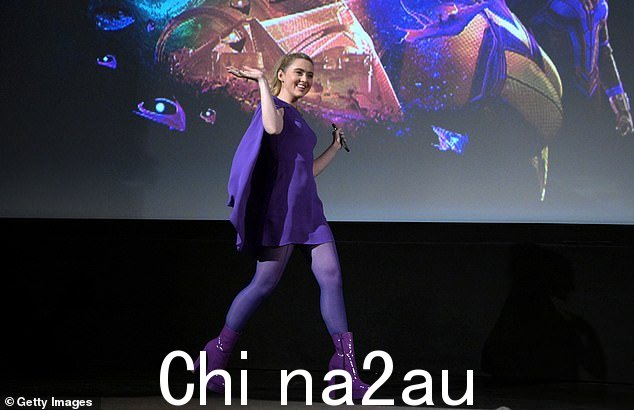 女儿角色:凯瑟琳,扮演蚁人的女儿卡西朗,在舞台上与她的联合主演一起将她的金色头发梳成高马尾辫