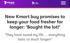 Kmart保鲜神器来啦！杀灭食物腐烂，让蔬菜水果永远新鲜可口（图）
