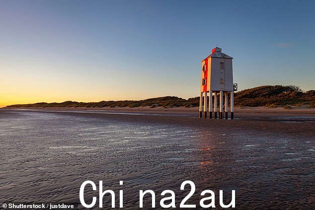 萨默塞特郡美丽而风景优美的伯纳姆海上景观,现在