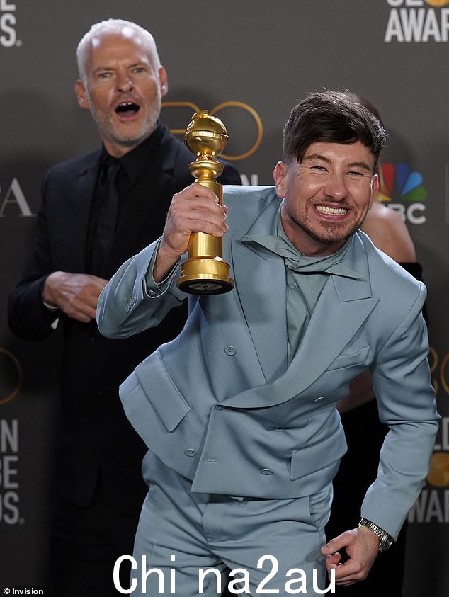 Barry Keoghan 在第 80 届年度电影节上获得最佳电影、音乐剧或喜剧奖的新闻发布室贝弗利希尔顿酒店举行的金球奖颁奖典礼在贝弗利希尔顿酒店举行的第 80 届年度金球奖颁奖典礼上,《Inisherin 女妖》的电影、音乐剧或喜剧</p><p class=