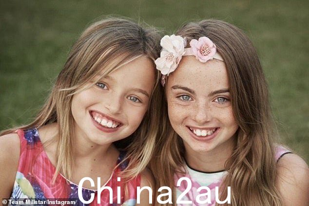 Milli Lucas(左)与妹妹 Tess 的合照,她勇敢地与癌症作斗争赢得了整个澳大利亚的心