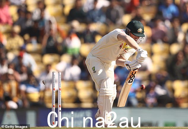Warner 在印度的三局比赛中得分分别为 1、10 和 15,他的平均得分下降到 21.78