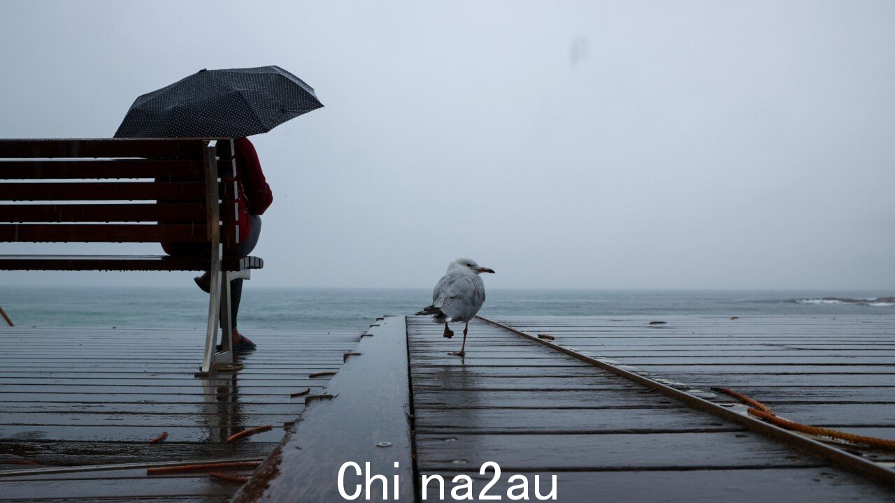 大雨向北移动NSW coast