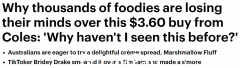Coles仅售3.6元的食品火了！澳大利亚女子试吃美味，与Tim Tam完美搭配（视频/照片）