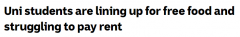 生活成本上涨，悉尼大学生难以抗拒！领取免费食物大排长龙 大批学生前来澳洲联储抗议（图）