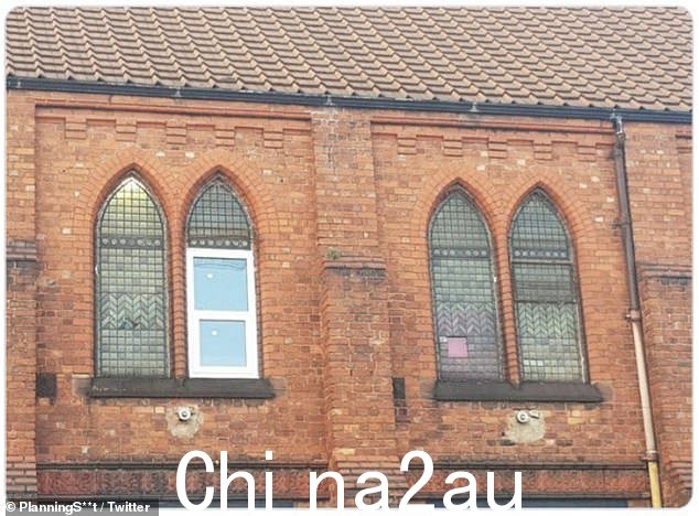 我们希望这是一个临时修复:Ire 这座教堂的旧窗户在其中一个面板被双层玻璃取代后,土地特征看起来不太正确 - 也许他们正在努力节省能源费用