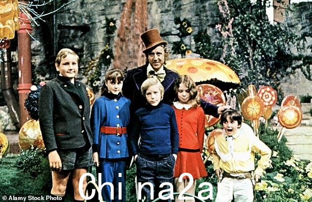 Puffin Publishers 和 Roald Dahl Story Company 改变了对 Augustus Gloop(1971 年威利旺卡和巧克力工厂最左边的照片)的描述方式。在新版本的查理和巧克力工厂中,角色不再被称为胖子