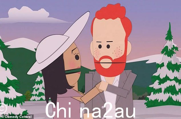节目中的模仿夫妇声称他们想远离聚光灯,与哈利和梅根有着相似的相似之处——这个卡通人物穿着与梅根在 2019 年阅兵时穿的相同的粉红色服装