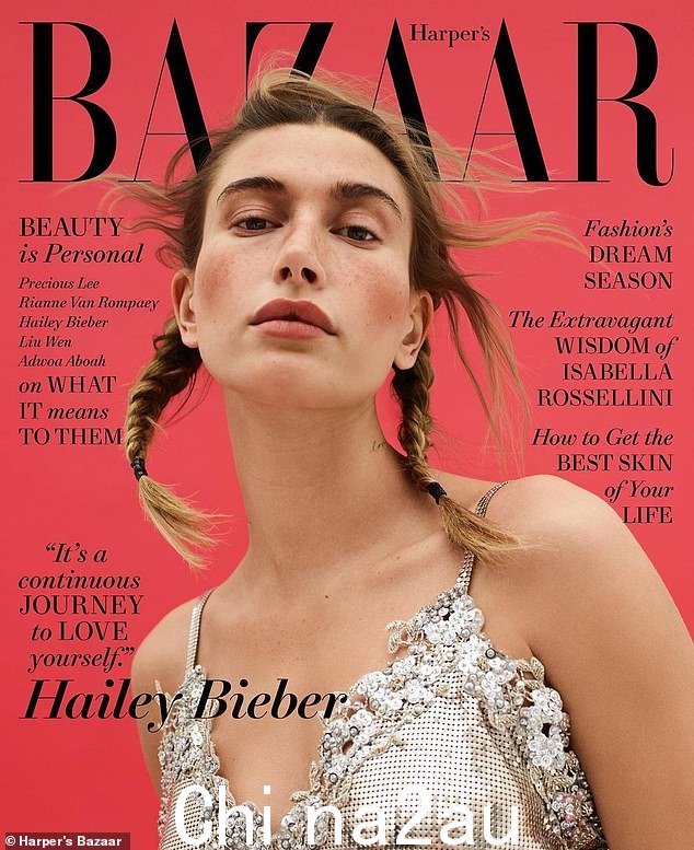 Harper's Bazaar 2021 年与尤物 Hailey Bieber 的合影真的错过了目标 - 让许多人不知所措