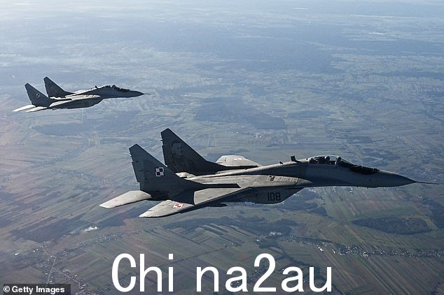 波兰空军米格29战机参加北约演习