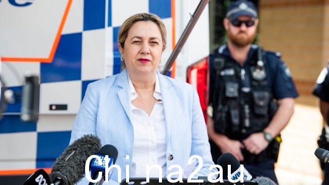 Annastacia Palaszczuk 在沮丧的当地人要求解决该市不断升级的青年犯罪危机的压力越来越大的情况下匆忙访问了 Toowoomba。图片：Kevin Farmer