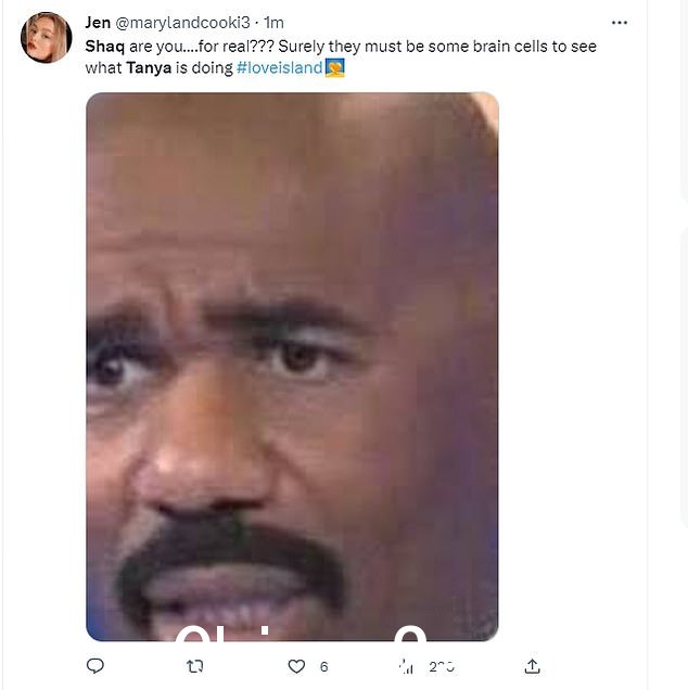 Fuming:推特上充满了愤怒的粉丝,他们质疑为什么 Shaq 想和 Tanya 在一起并抨击她对待他的方式