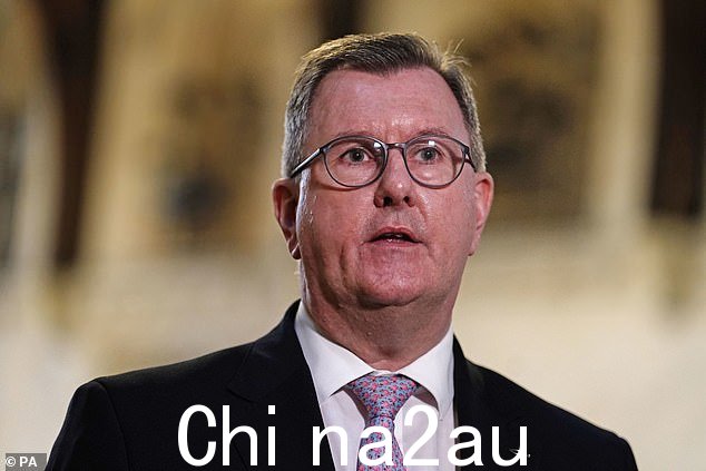No10 希望 DUP 领导人 Jeffrey Donaldson 今天就协议交易发表中立声明