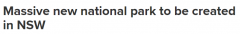 新州将建设新的大型国家公园！占地44万公顷，2025年开园（图）