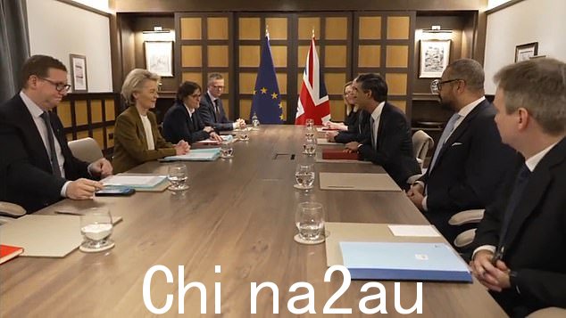 Rishi Sunak 和 Ursula von der Leyen 昨天在温莎达成了一项新的脱欧协议