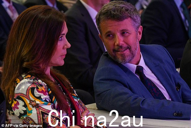 玛丽选择在活动中直接留深色头发,并涂上了适合她的风格状态的精致妆容
