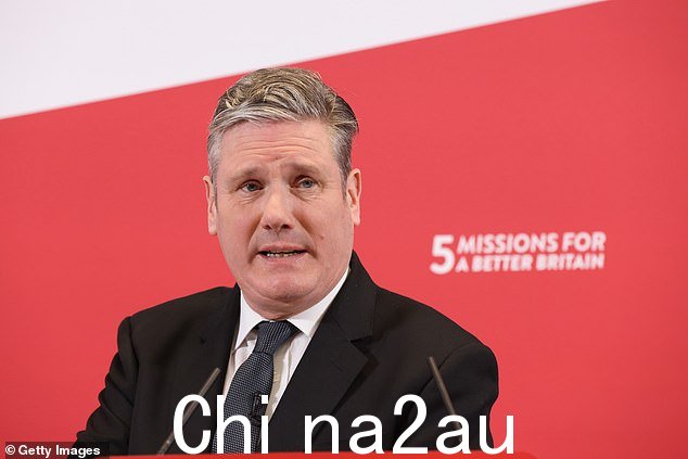 首相开玩笑说,信任 Keir Starmer 爵士(照片摄于 2 月 27 日)与英国脱欧就像是让福克斯先生照看鸡舍