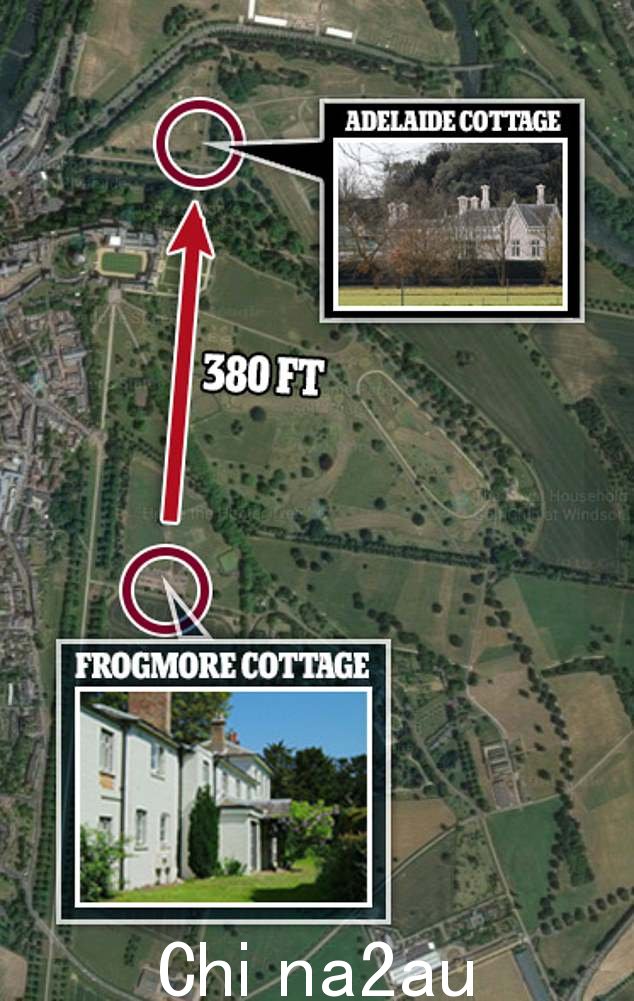 Frogmore Cottage 距离威尔和凯特的主要住所仅一箭之遥