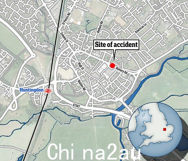 这是致命碰撞发生的地方 - 在剑桥郡亨廷顿的苗圃路上