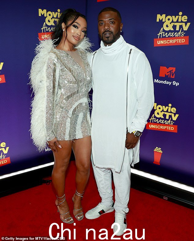 再次相聚:2021 年 5 月在洛杉矶上映的 Princess Love 和 Ray J,最近在拉斯维加斯一起庆祝了他的 42 岁生日