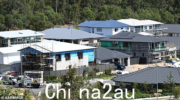 悉尼一直是受影响最严重的首府城市市场,截至 2023 年 2 月的一年中,房价中值下跌 14.7% 至 1,217,308 美元(伊普斯维奇房屋的库存图片)