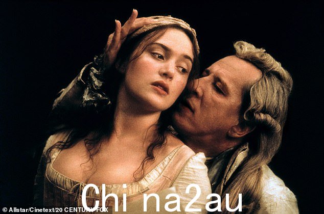 Geoffrey Rush 在 2000 年的电影 Quills 中饰演 Marquis de Sade 和 Kate Winslet 饰演 Madeleine 'Maddy' LeClerc