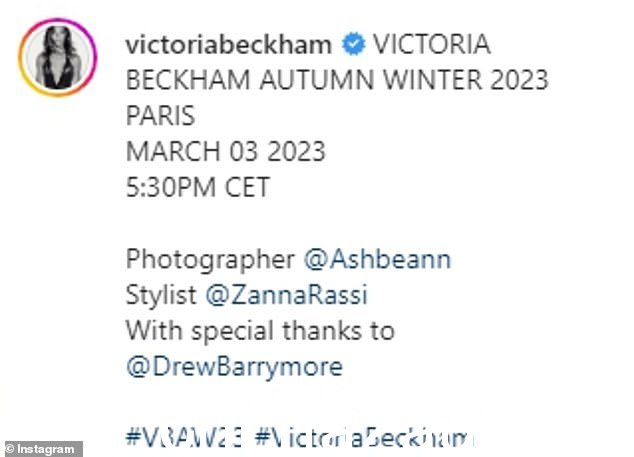 即将推出!维多利亚·贝克汉姆 (Victoria Beckham) 的粉丝们通过取笑这位设计师的最新照片展示了他们幽默的一面,因为她取笑了她即将在周二举行的巴黎时装周秀