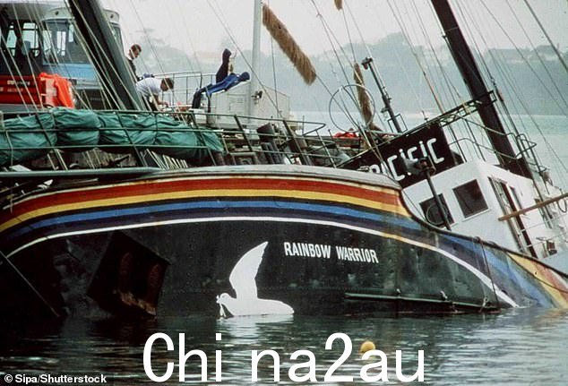 BBC2 的太平洋谋杀案调查了 1985 年法国特种部队击沉绿色和平组织旗舰彩虹勇士号(如图)