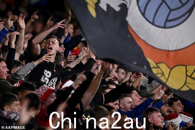 悉尼联队的球迷在 CommBank 体育场营造了一种狂热的气氛,但其中有几个人在向纳粹致敬并向国歌发出嘘声时越界了