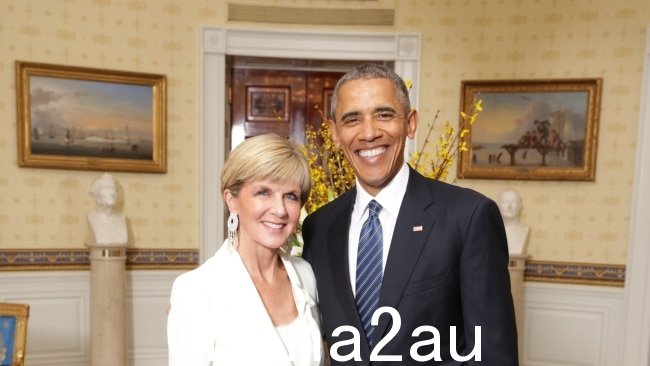 Julie Bishop 将在奥巴马稍后访问澳大利亚时主持与他的讨论这个月。图片：白宫