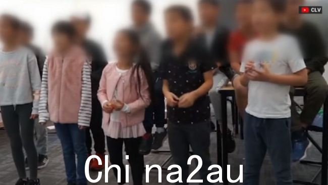 澳大利亚社区语言学校的孩子们。图片:Sky News Australia