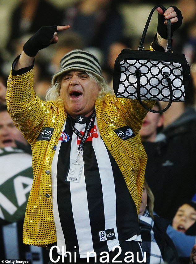 一名被 Collingwood 超级粉丝 Jeffrey 'Joffa' Corfe 性虐待的男子(如图)发出了令人震惊的‘误判’