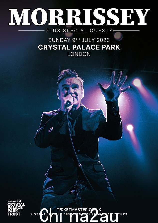 即将发售:Morrissey 的头条夏季演出门票将于 3 月 10 日星期五上午 10 点通过 Ticketmaster 公开发售