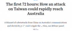 专家：台海冲突72小时内 澳洲将遭中国攻击（图）