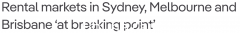 澳洲租房危机到了“临界点”！部分地区租金年涨近50% 租户每年多付6300元（图）