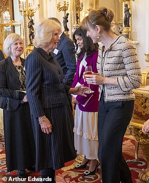 Camilla with Fiona Bruce
