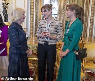 Camilla with Fiona Bruce and Darcey Bussell