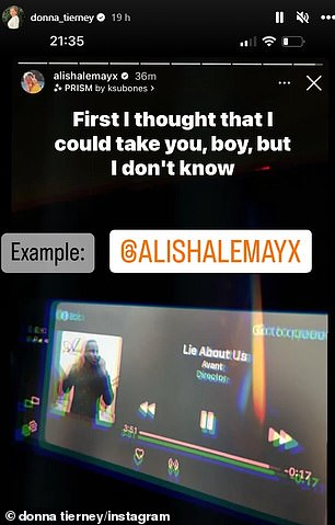 Cryptic: Other posts were lyrics to Lie About Us by Avant