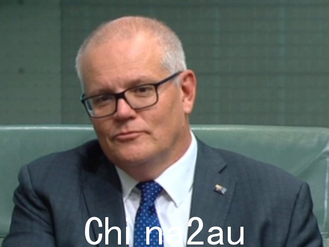 前总理 Scott Morrison 受到两国的赞扬星期四，他在 AUKUS 中扮演的角色在过道的两侧。图片：Sky News Australia