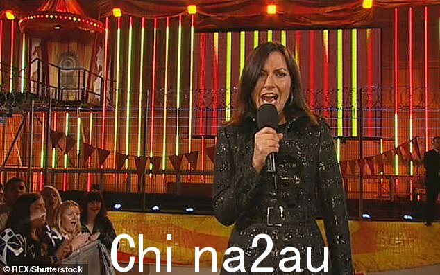 传奇!主持人重复了戴维娜·麦考尔 (Davina McCall) 在主持“老大哥”(2010 年的照片)时说过的一句名言,导致许多粉丝声称她获得了演出