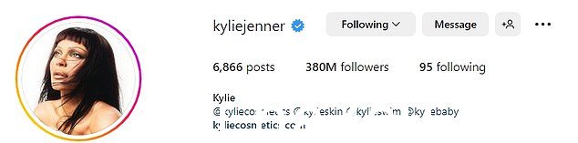 曾经的迪斯尼截至 2 月 23 日，y star 在照片共享平台上积累了 3.81 亿粉丝，超过了 Kylie 的 3.8 亿