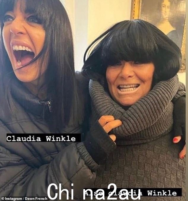 过去的爆炸! Dawn French 重新演绎了她标志性的流苏波波头,变身为 Claudia Winkleman 参加红鼻子日素描