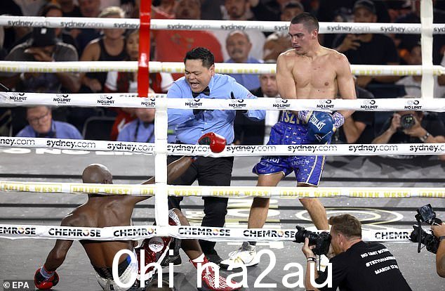Tszyu 在第九轮中让托尼哈里森下场迫使裁判停止比赛