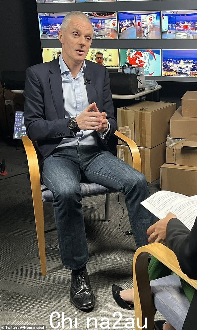 BBC 导演组eral Tim Davie 似乎在周六晚上退缩了