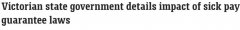 维多利亚州的“临时工带薪病假”计划奏效了！每年有 6 万人加入，为一百万小时病假支付 2200 万美元（照片）