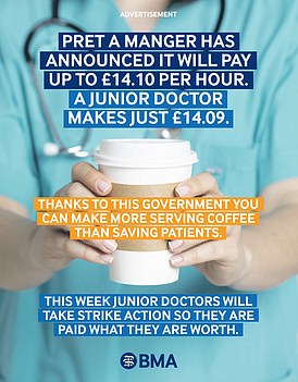 BMA 表示,自 2008/09 年以来,英格兰初级医生的工资实际减少了 26%。因此,它声称 ne合格的医务人员每小时收入 14.09 英镑,低于咖啡店的咖啡师