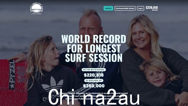 到目前为止已经筹集了超过 220,000 美元,他的目标是 250,000 美元。这些资金将用于青少年心理健康。图片:已提供